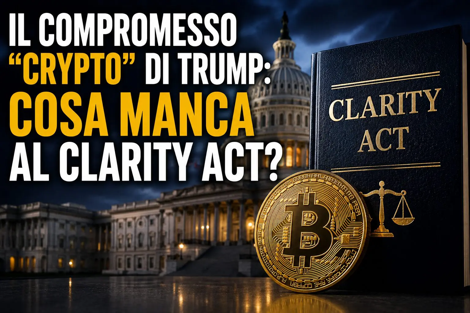 Il compromesso “crypto” di Trump: cosa manca al CLARITY Act?