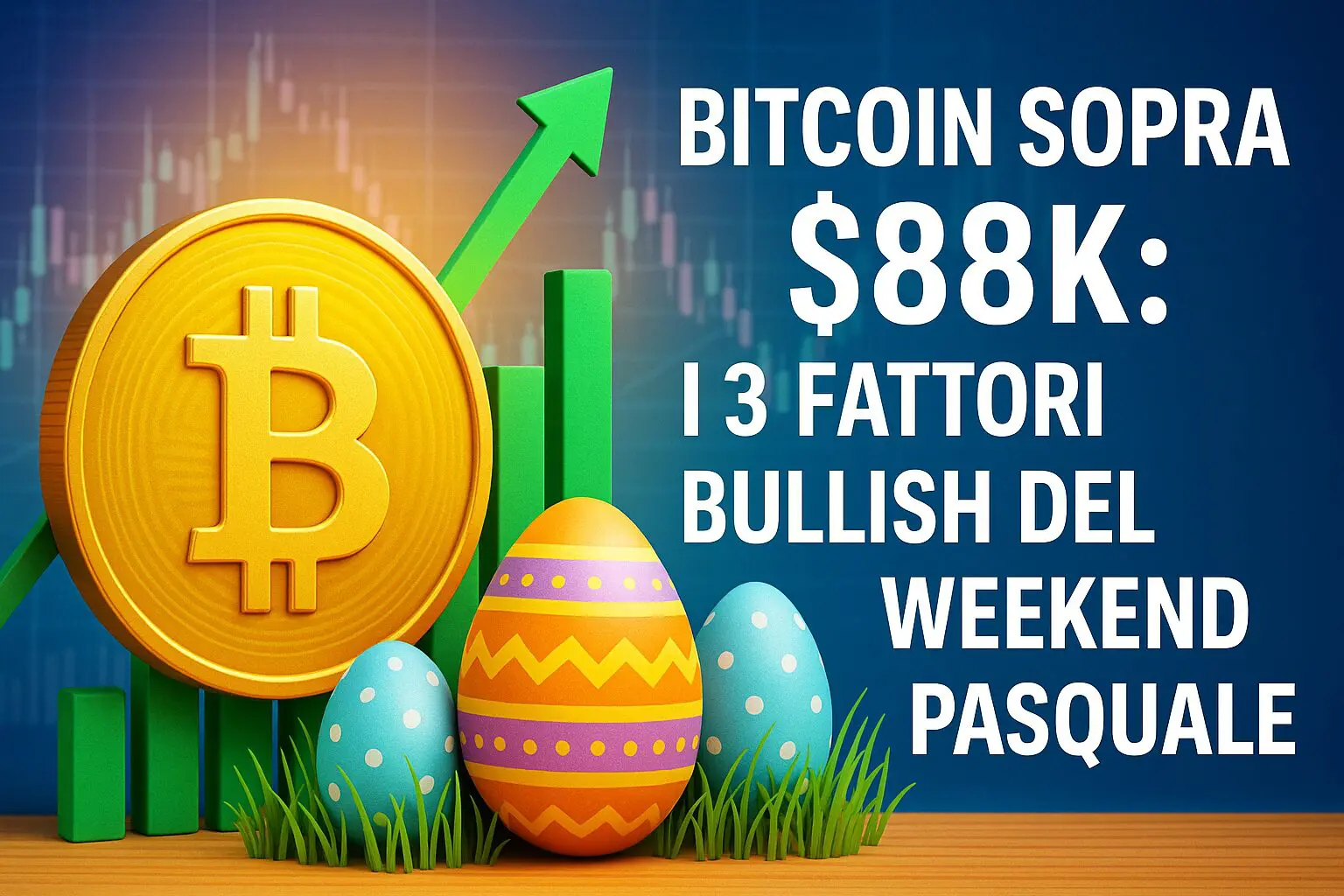 Bitcoin sopra $88k: I 3 fattori bullish del weekend Pasquale