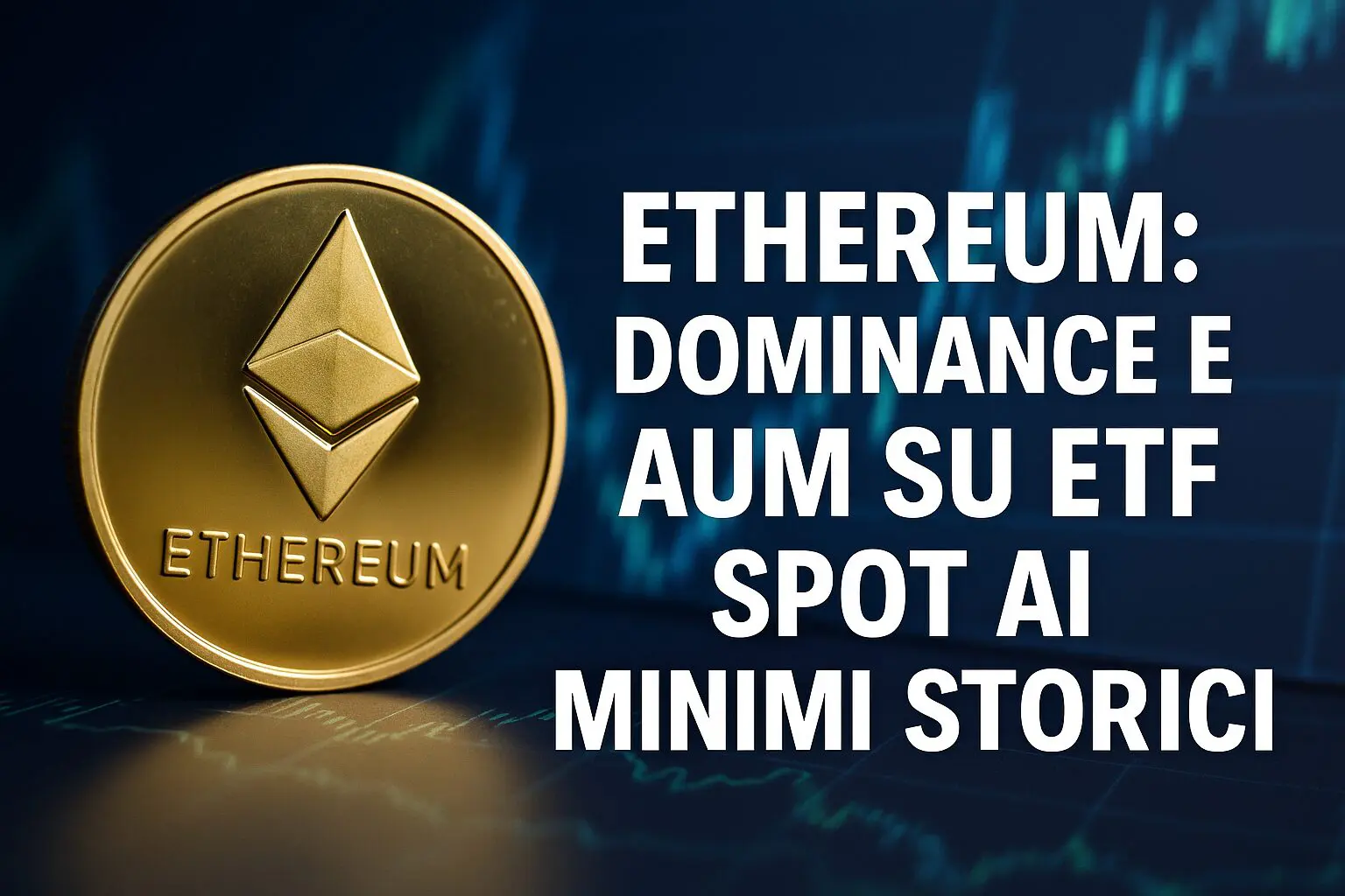 Ethereum: Dominance e AUM su ETF spot ai Minimi Storici