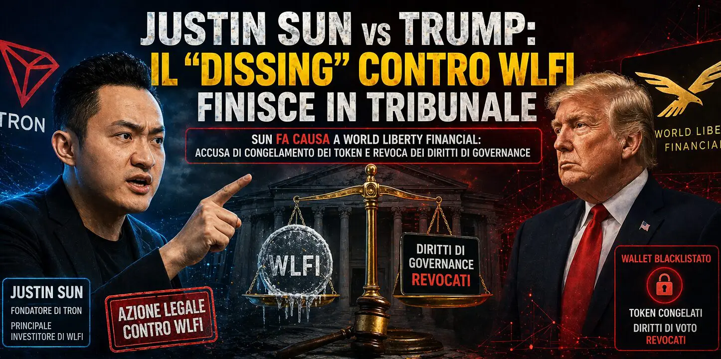 Justin Sun vs Trump: il “dissing” contro WLFI finisce in tribunale