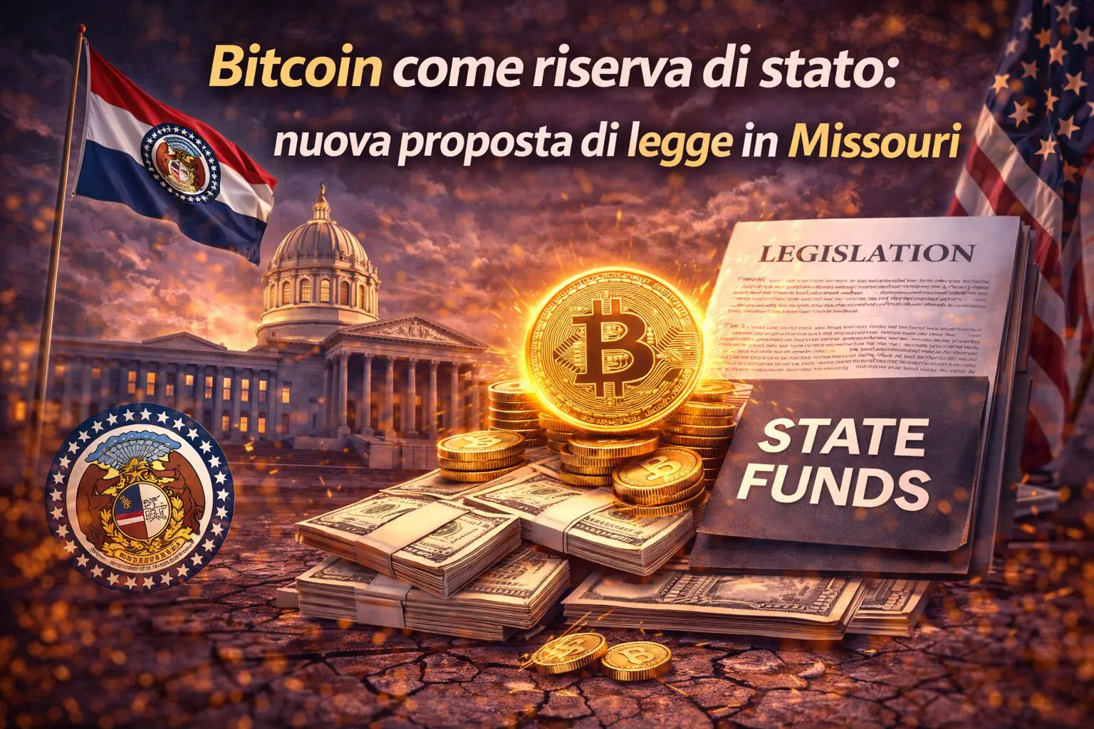 Bitcoin come riserva di stato: nuova proposta di legge in Missouri