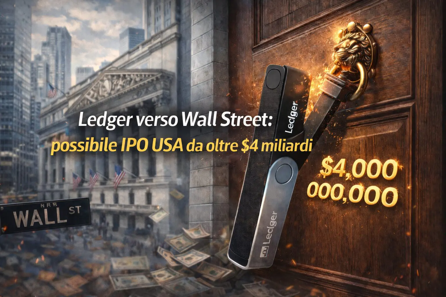 Ledger verso Wall Street: possibile IPO USA da oltre $4 miliardi