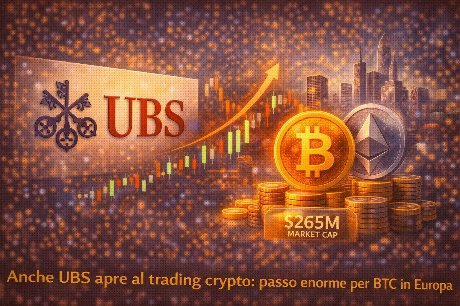 Anche UBS apre al trading crypto: passo enorme per BTC in Europa