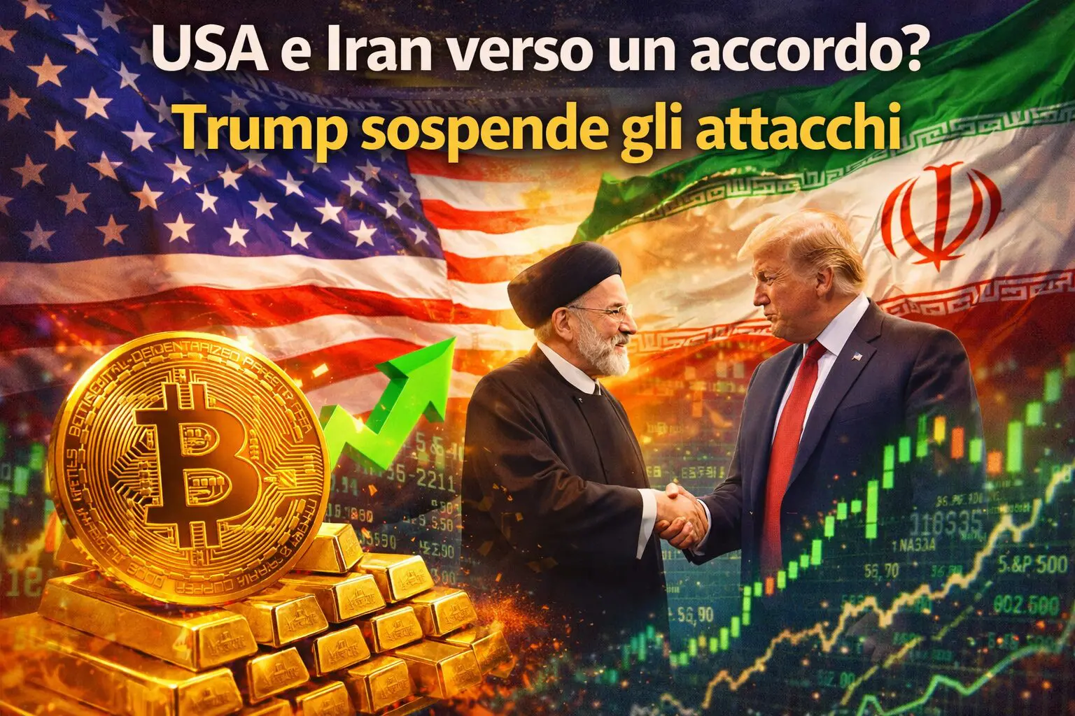 Bitcoin vola sull'annuncio di Trump: USA e IRAN verso accordo