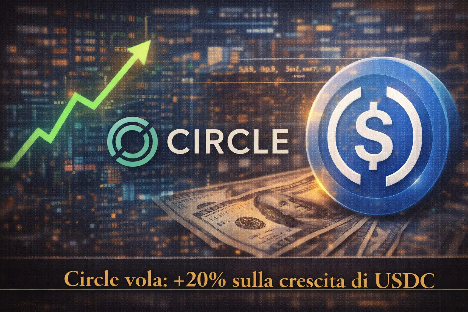 Circle vola: +20% in borsa sulla spinta della crescita di USDC