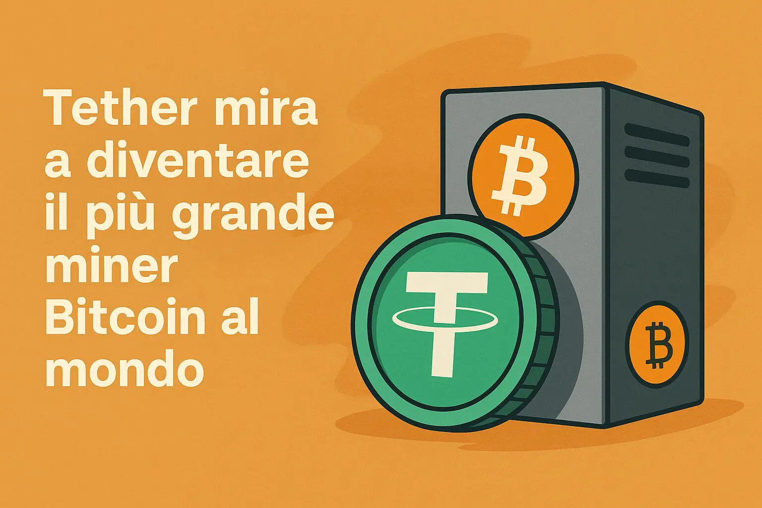 Tether mira a diventare il più grande miner Bitcoin al mondo
