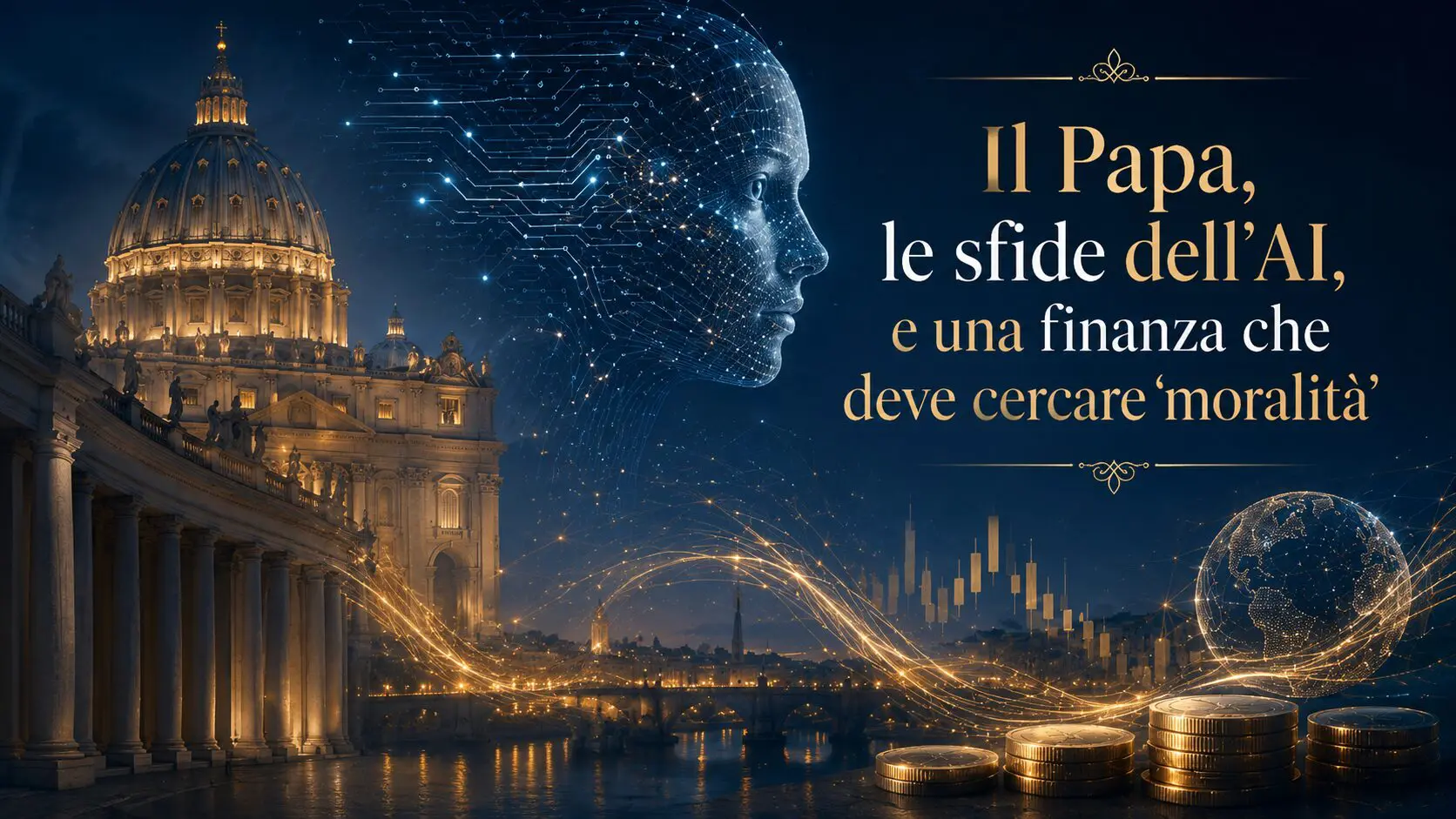 Il Papa, le sfide dell’AI, e una finanza che deve cercare “moralità”
