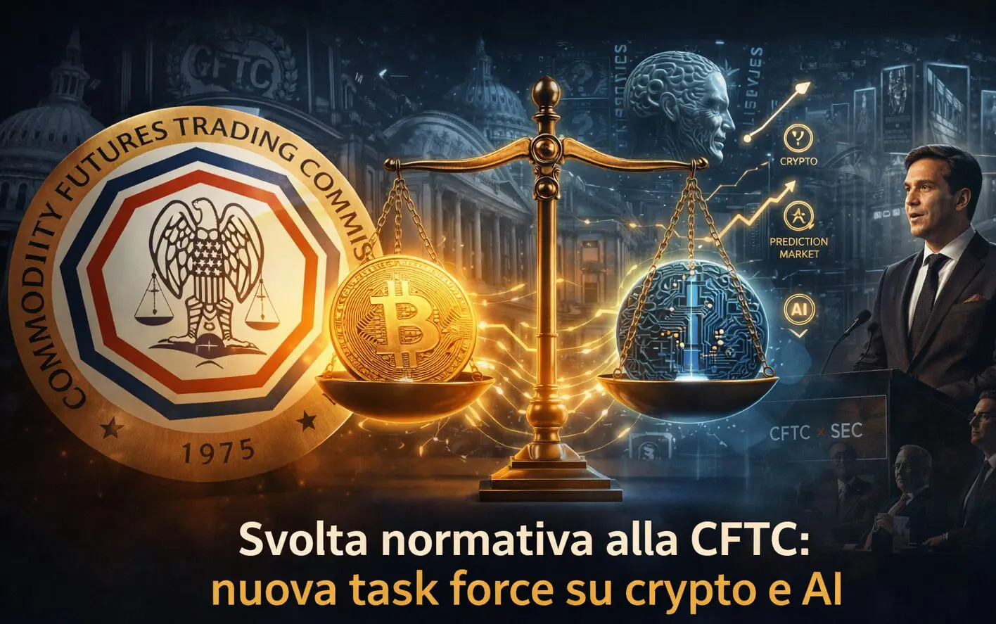 Svolta normativa alla CFTC: nuova task force su crypto e AI