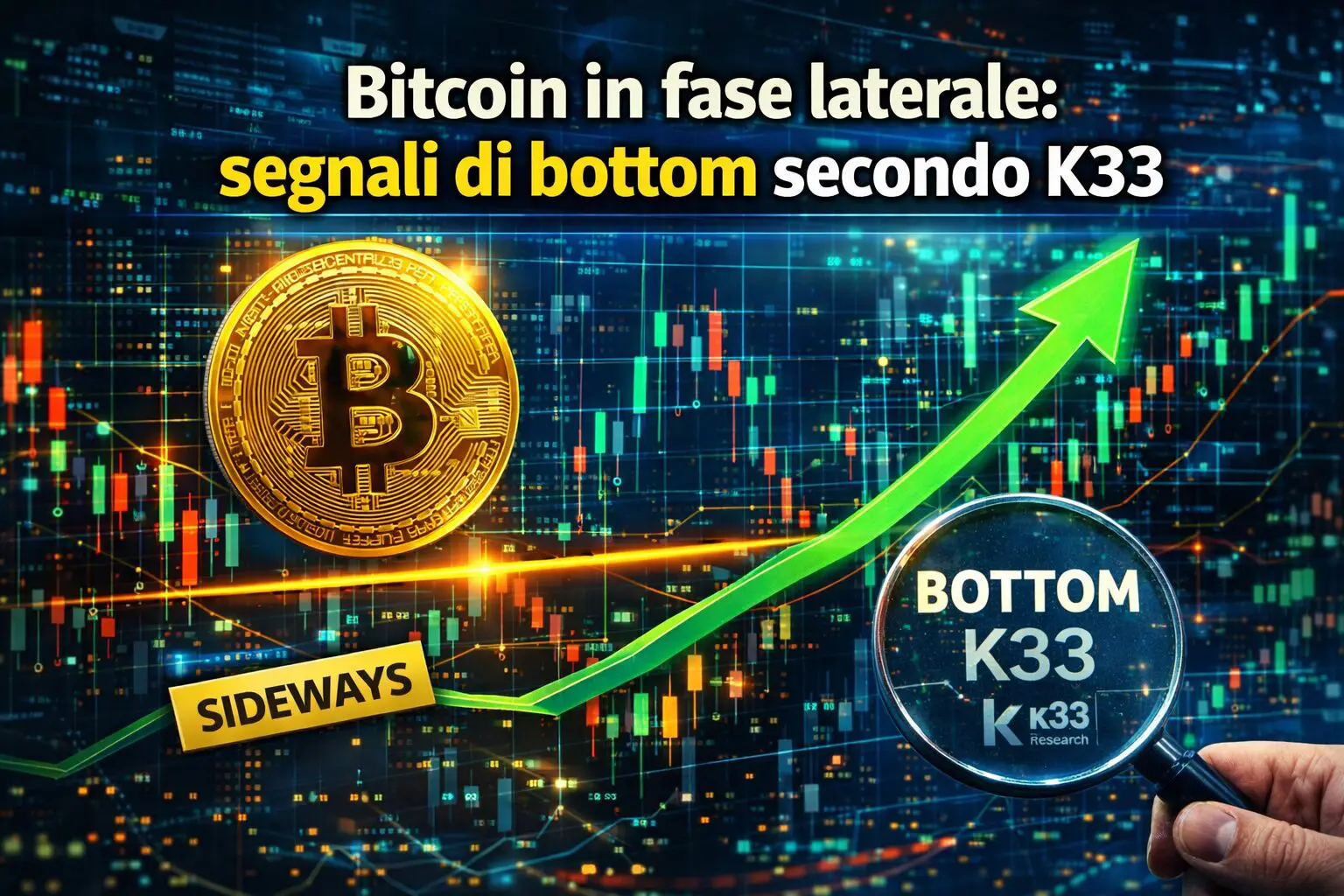 Bitcoin in fase laterale: segnali di bottom secondo K33