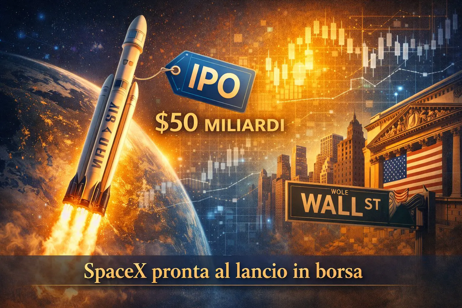 SpaceX punta a spaccare Wall Street: attesa IPO da $50 mld