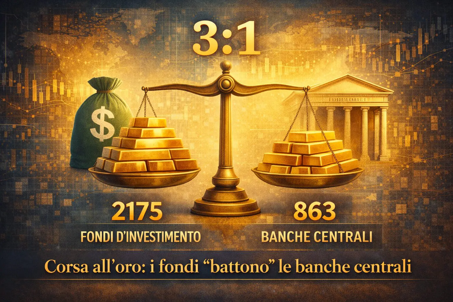 Corsa all’oro: i fondi “battono” le banche centrali