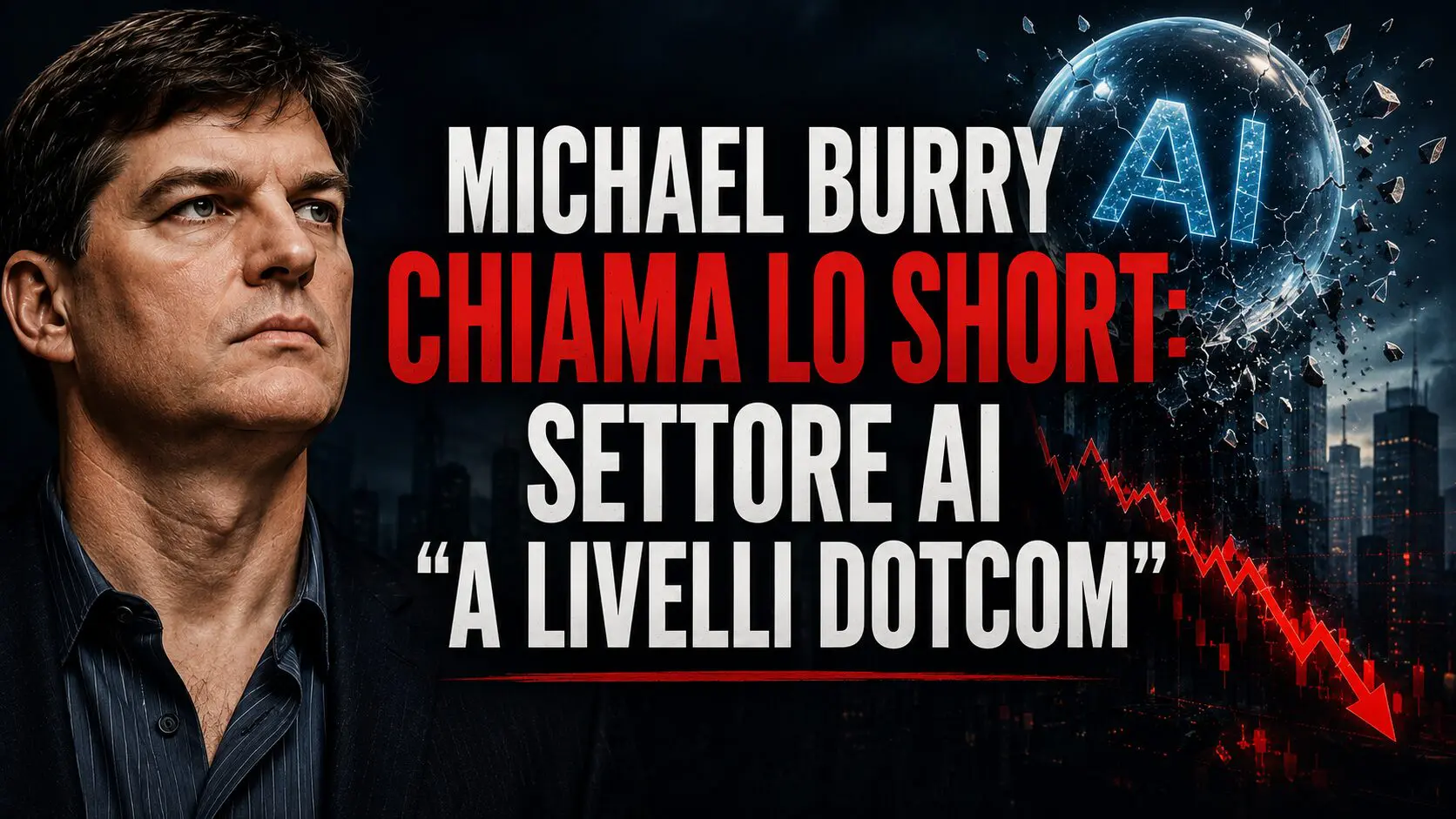 Michael Burry chiama lo short: settore AI “a livelli dotcom”