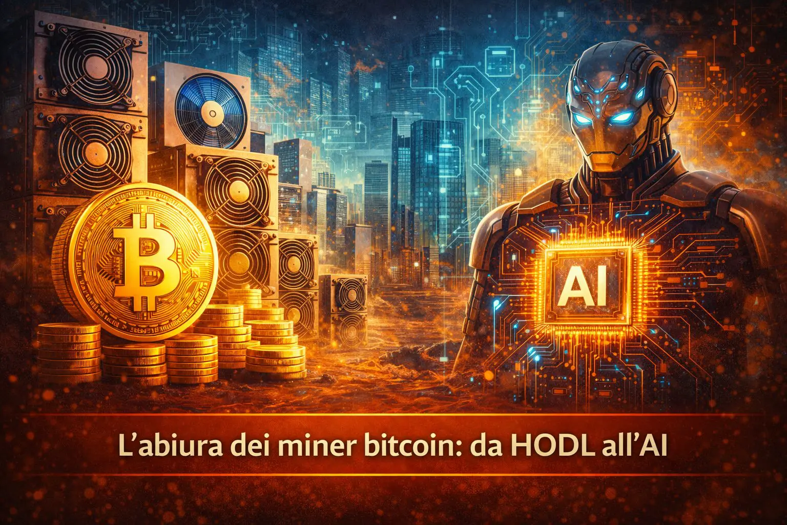 L’abiura dei miner bitcoin: da HODL all’AI