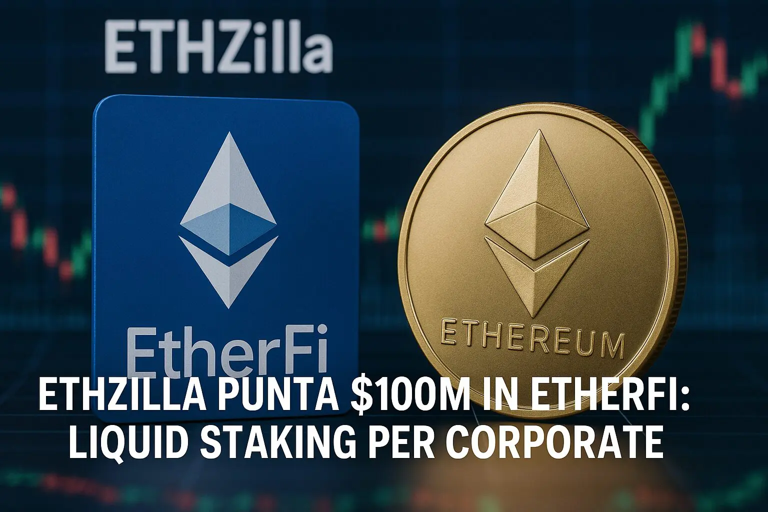 ETHZilla punta $100M in EtherFi: Liquid Staking per corporate