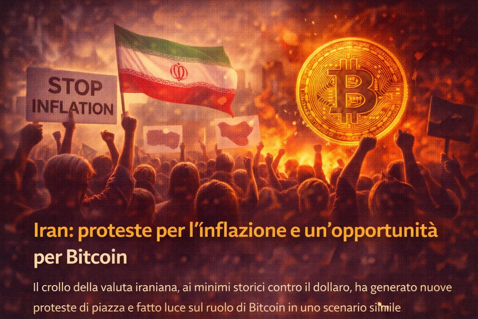 Iran: proteste per l’inflazione e un’opportunità per Bitcoin