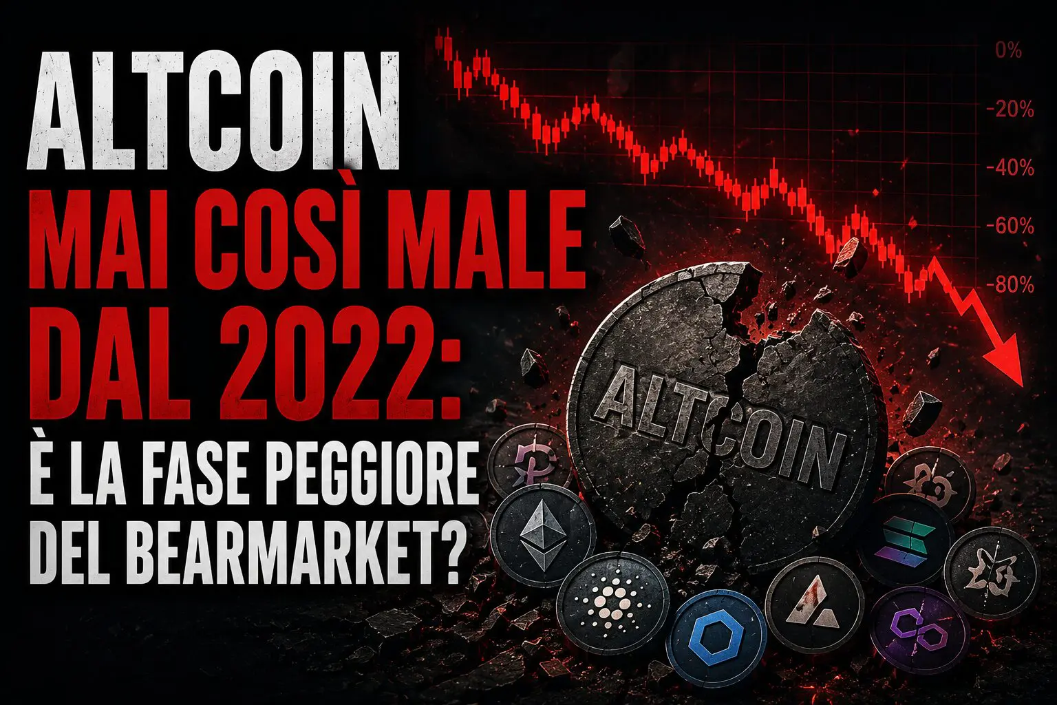 Altcoin mai così male dal 2022: è la fase peggiore del bearmarket?