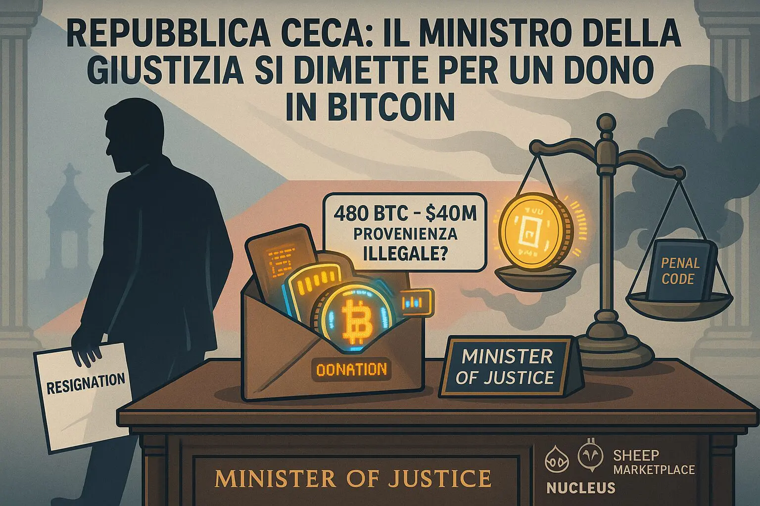 Rep. Ceca: ministro giustizia si dimette per “colpa” di Bitcoin