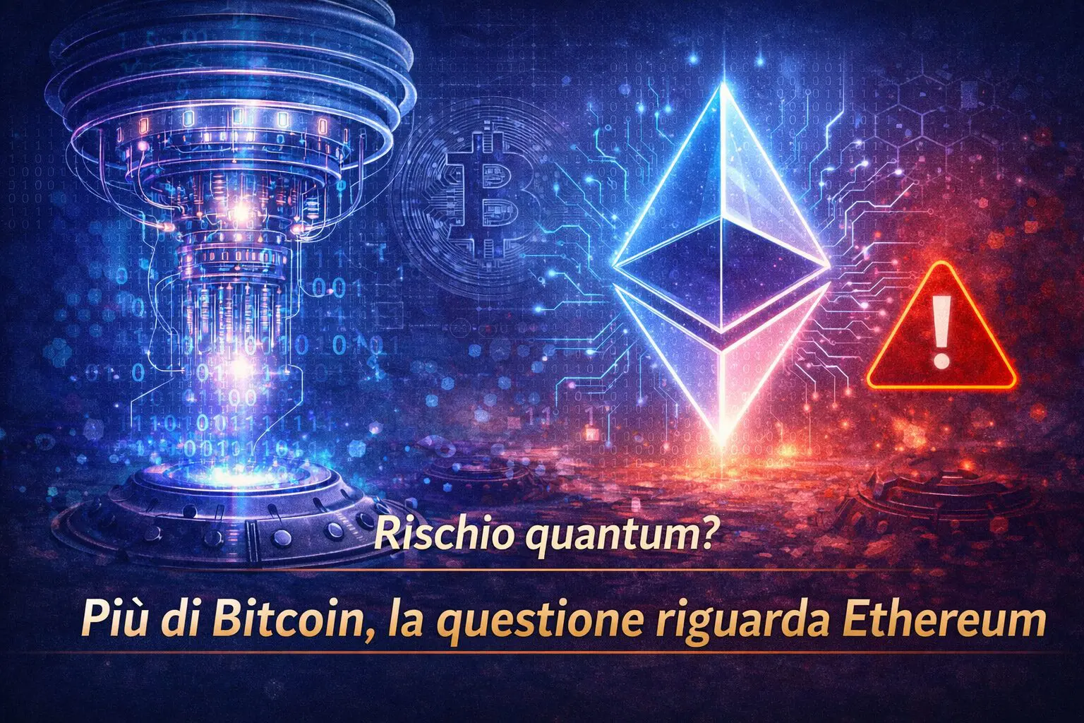 Rischio quantum? Più di Bitcoin, la questione riguarda Ethereum