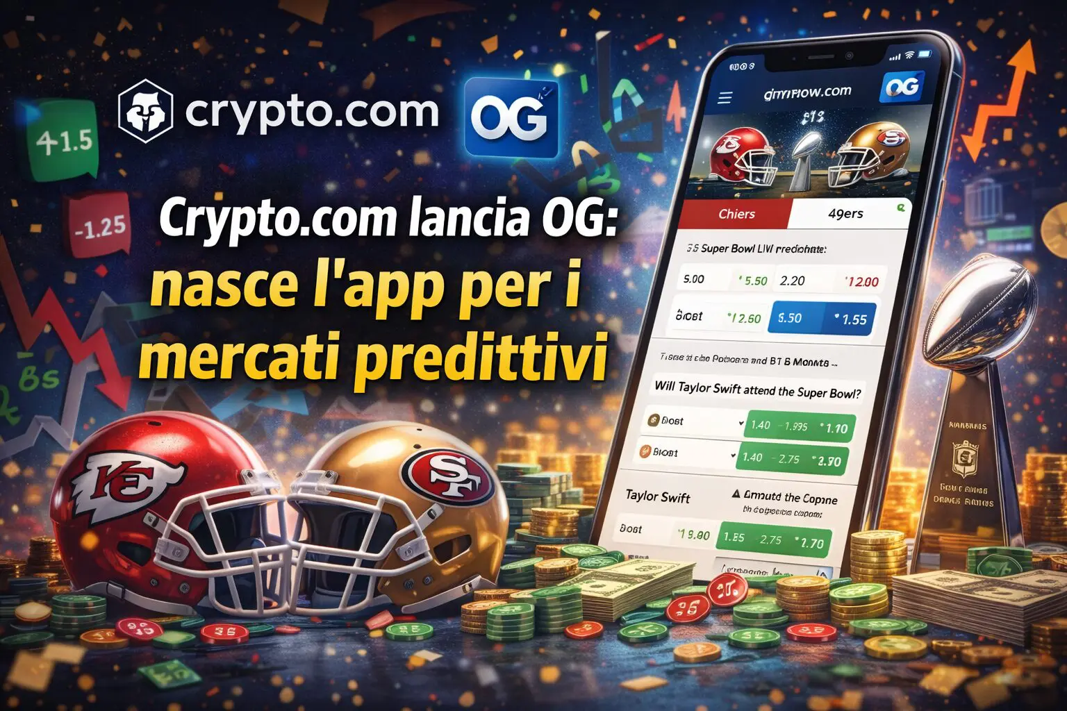 Crypto.com lancia OG: nasce l’app per i mercati predittivi