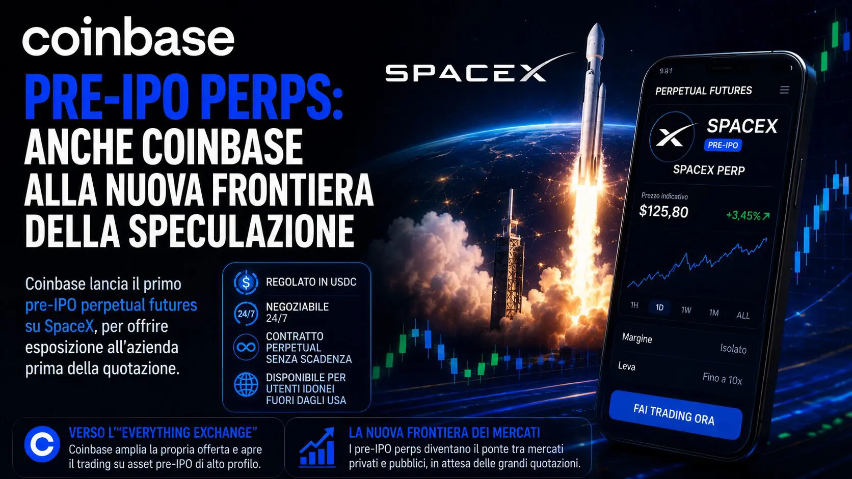 Pre-IPO perps: anche Coinbase alla nuova frontiera della speculazione