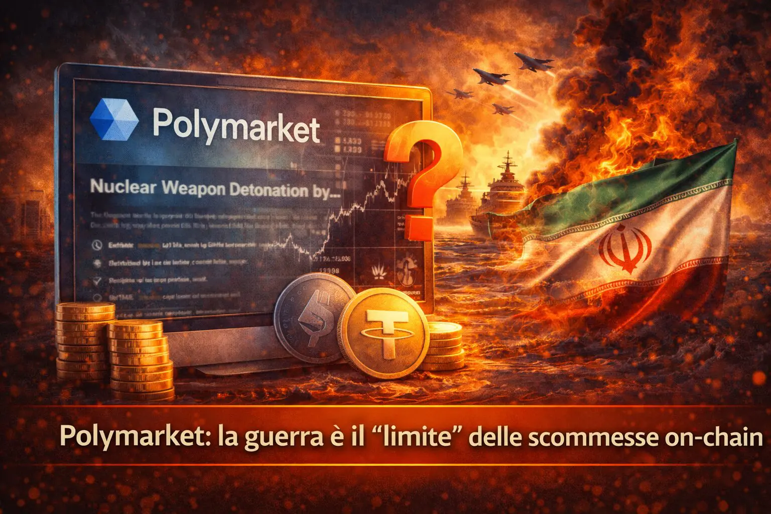 Polymarket: la guerra è il “limite” delle scommesse on-chain