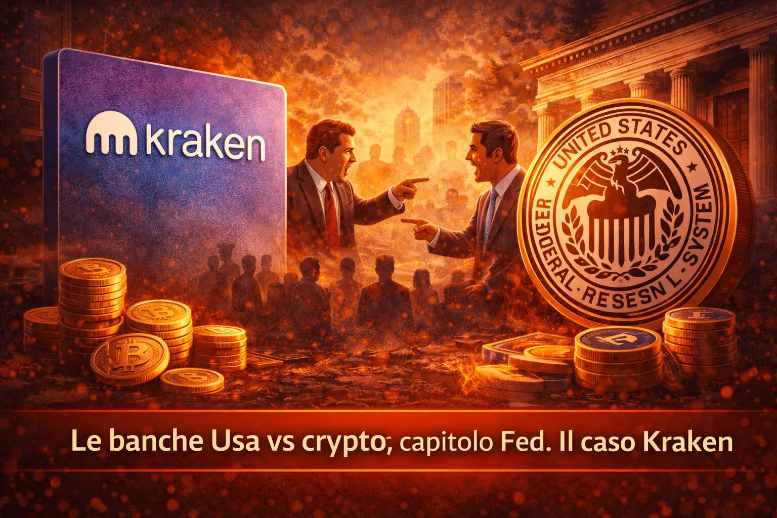 Le banche Usa vs crypto e Fed: il caso Kraken