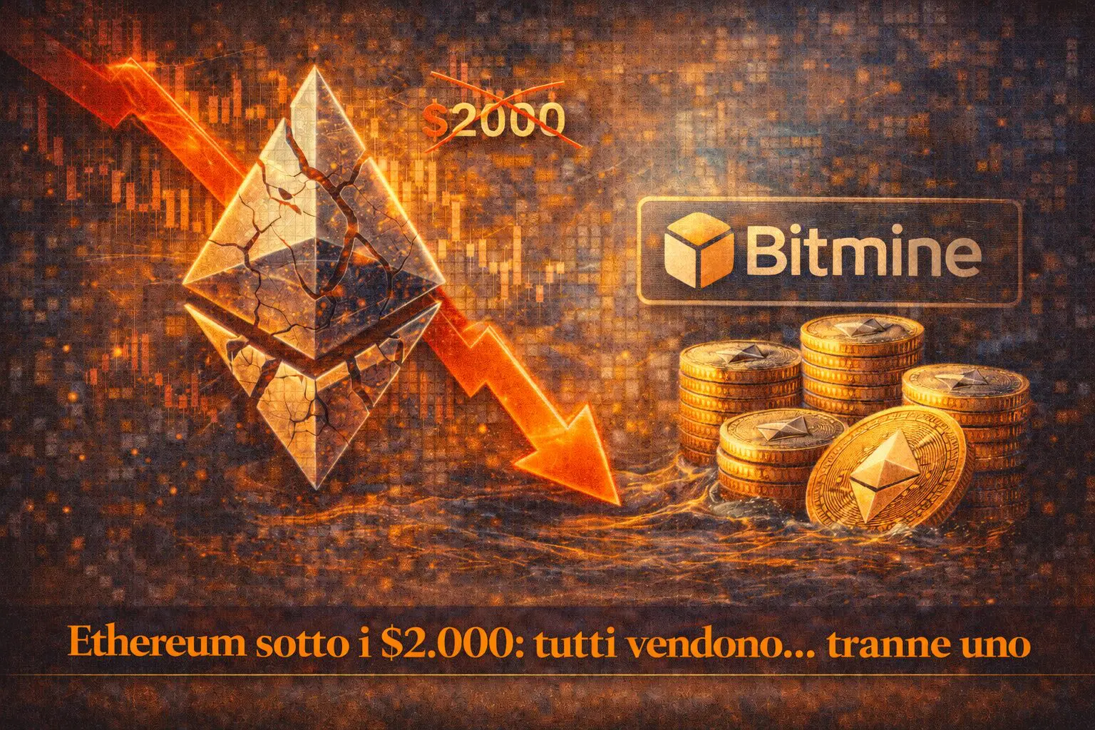 Ethereum sotto i $2.000: tutti vendono… tranne uno