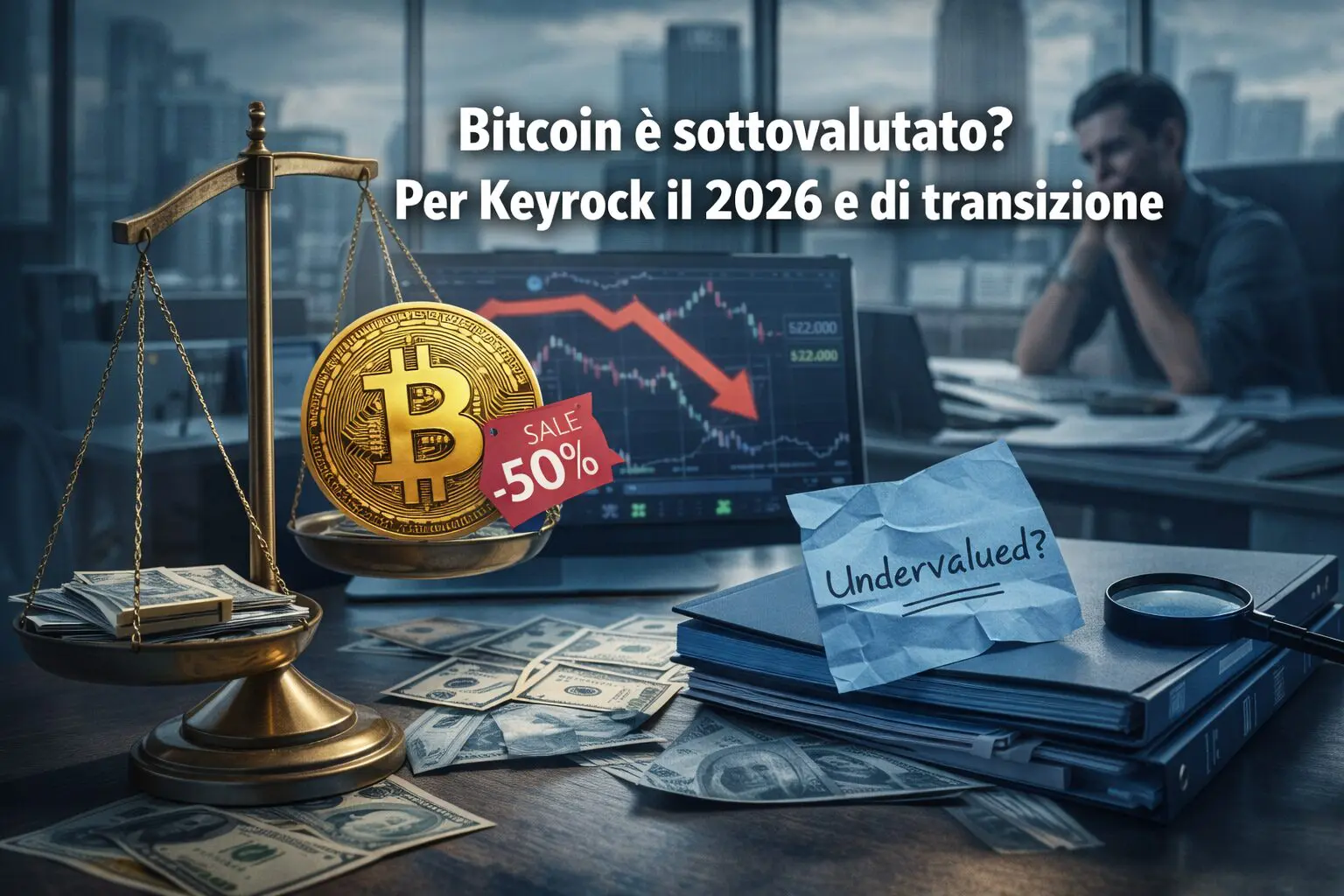 Bitcoin è sottovalutato? Per Keyrock il 2026 è di transizione