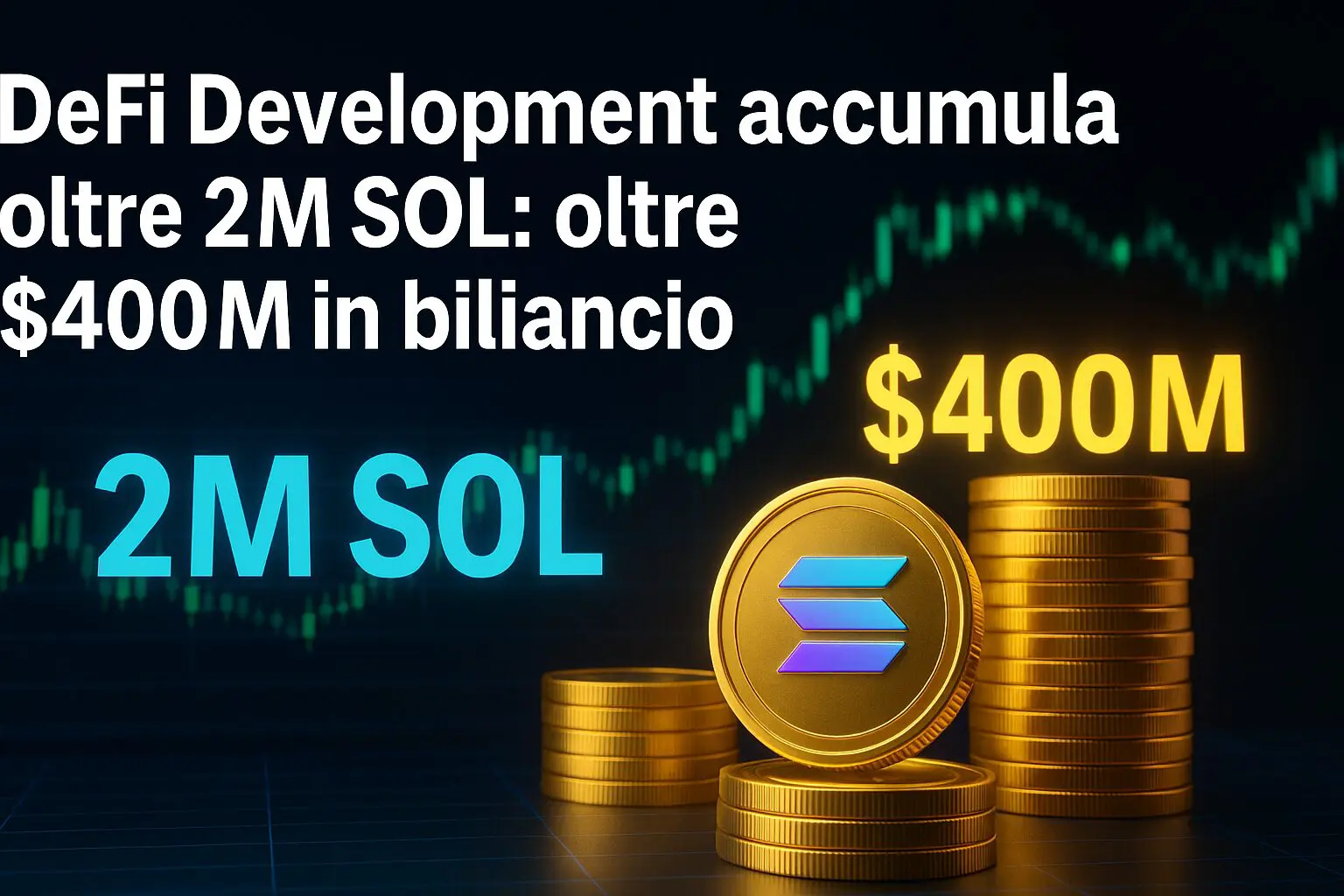 DeFi Development accumula 2M di Solana: oltre $400M in bilancio