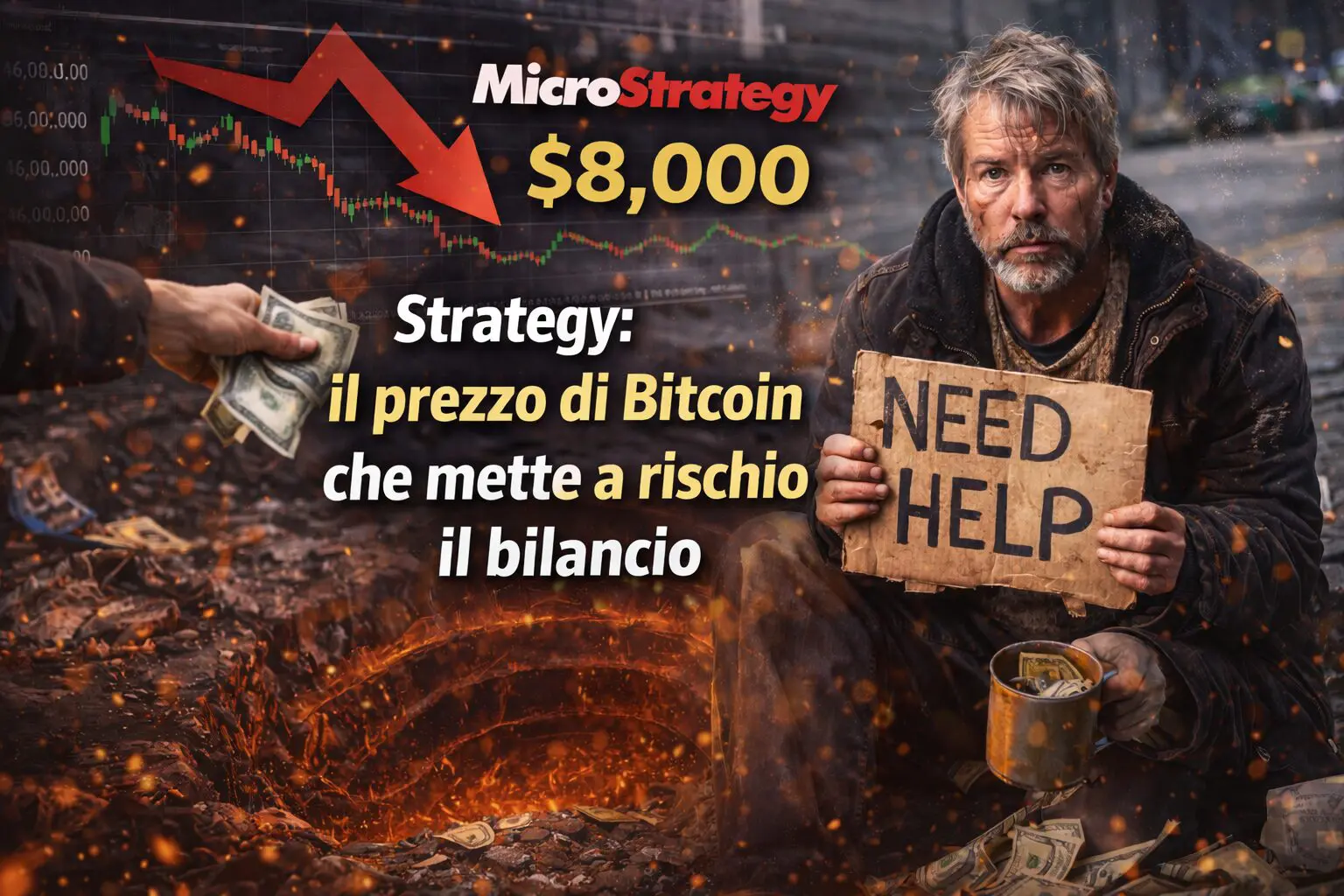 Strategy: il prezzo di Bitcoin che mette a rischio il bilancio