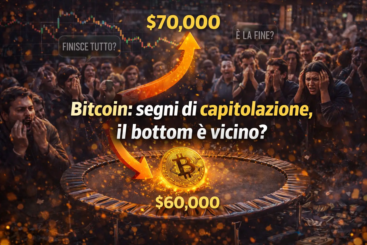 Bitcoin: segni di capitolazione, il bottom è vicino?