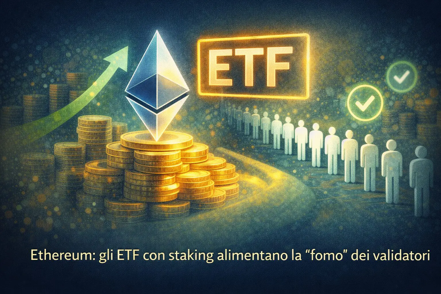 Ethereum: gli ETF con staking alimentano la “fomo” dei validatori