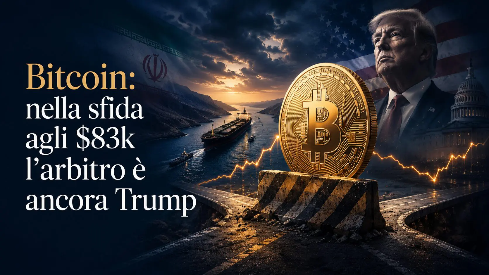 Bitcoin: nella sfida agli $83k l’arbitro è ancora Trump