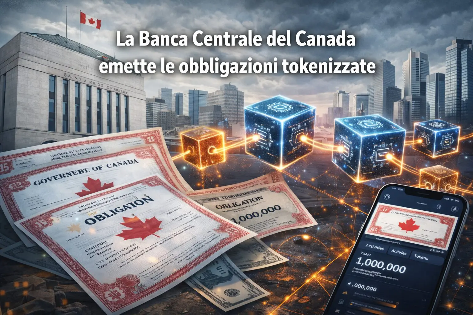 La Banca Centrale del Canada emette le obbligazioni tokenizzate