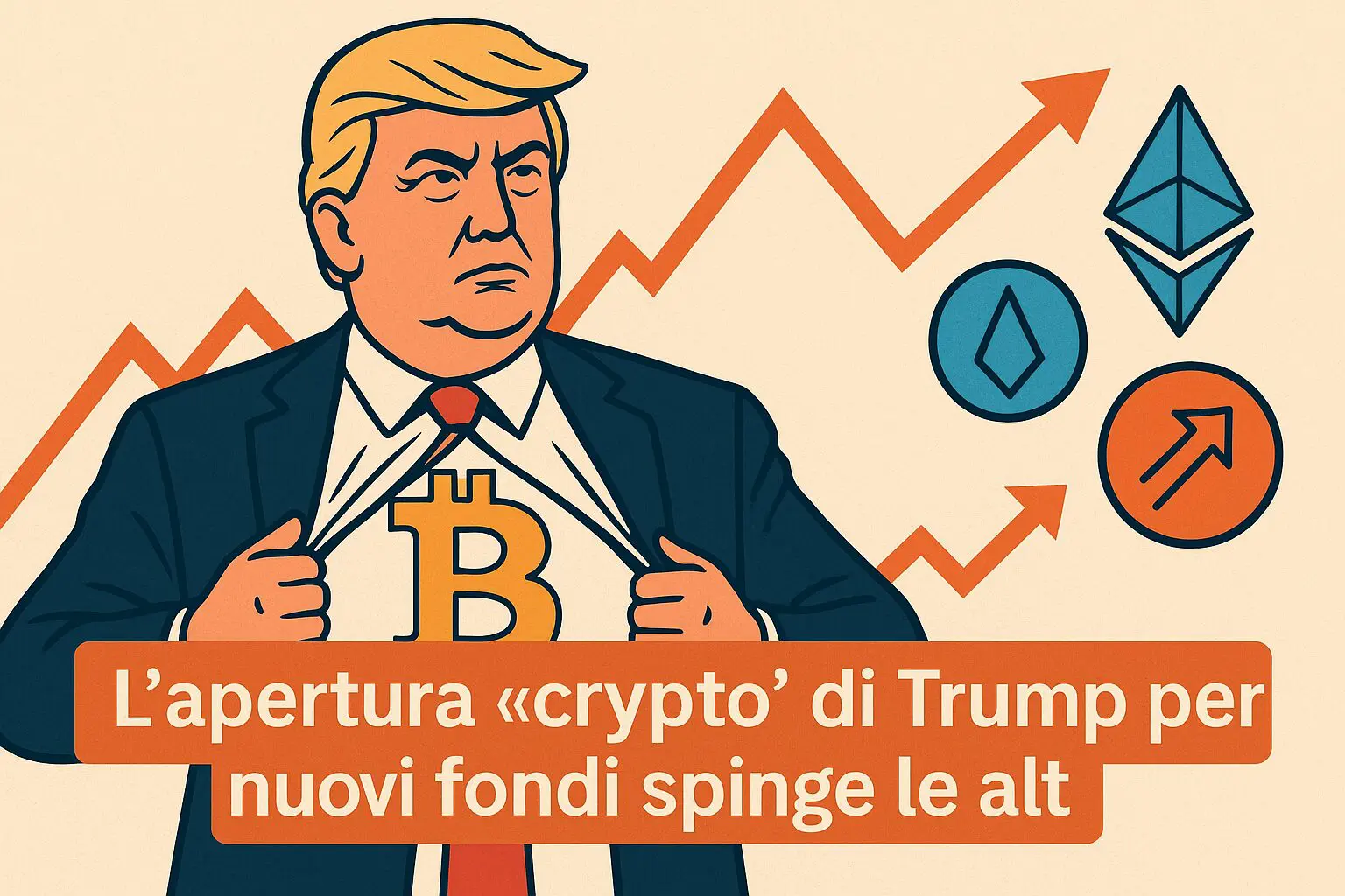 L’apertura “crypto” di Trump per nuovi fondi spinge le alt