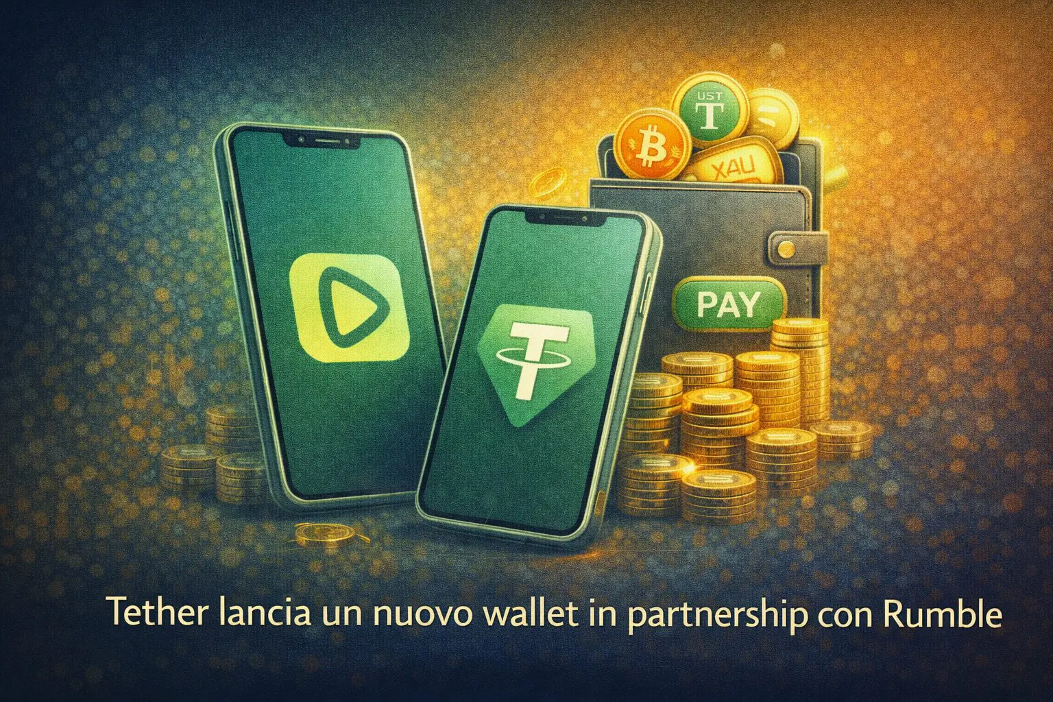 Tether lancia un nuovo wallet in partnership con Rumble