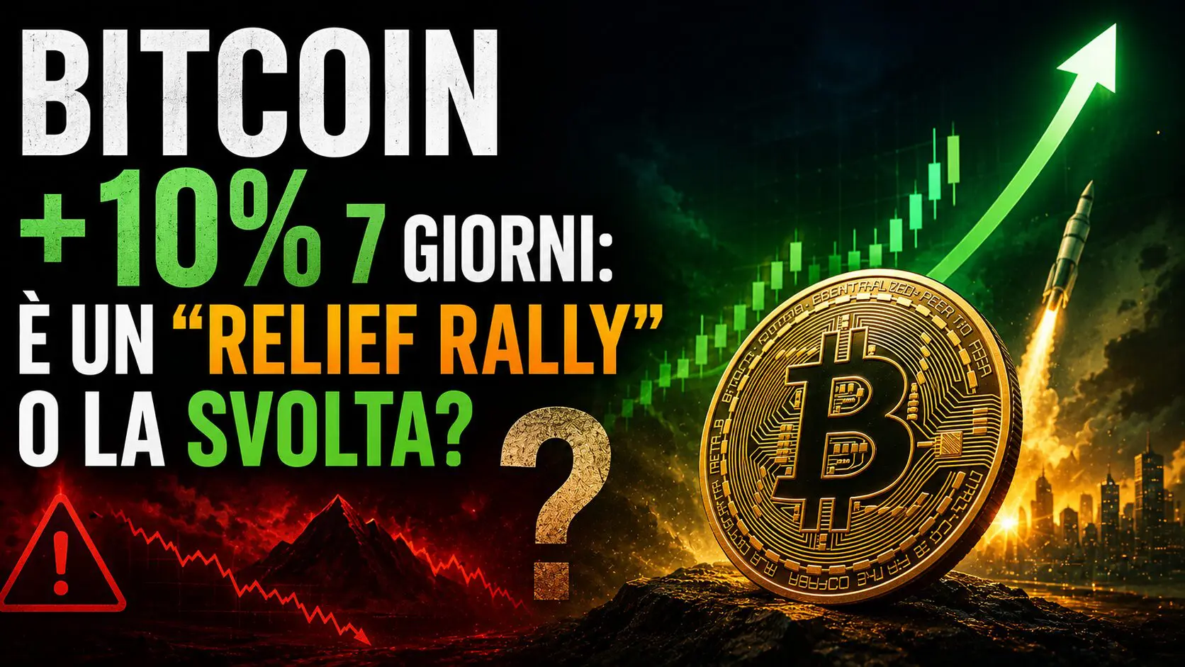 Bitcoin +10% in 7 giorni: è “relief rally” o svolta?