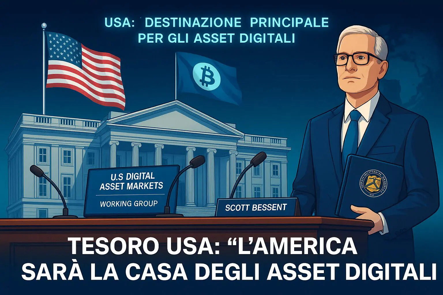 Tesoro Usa: “L’America sarà la CASA delle crypto”