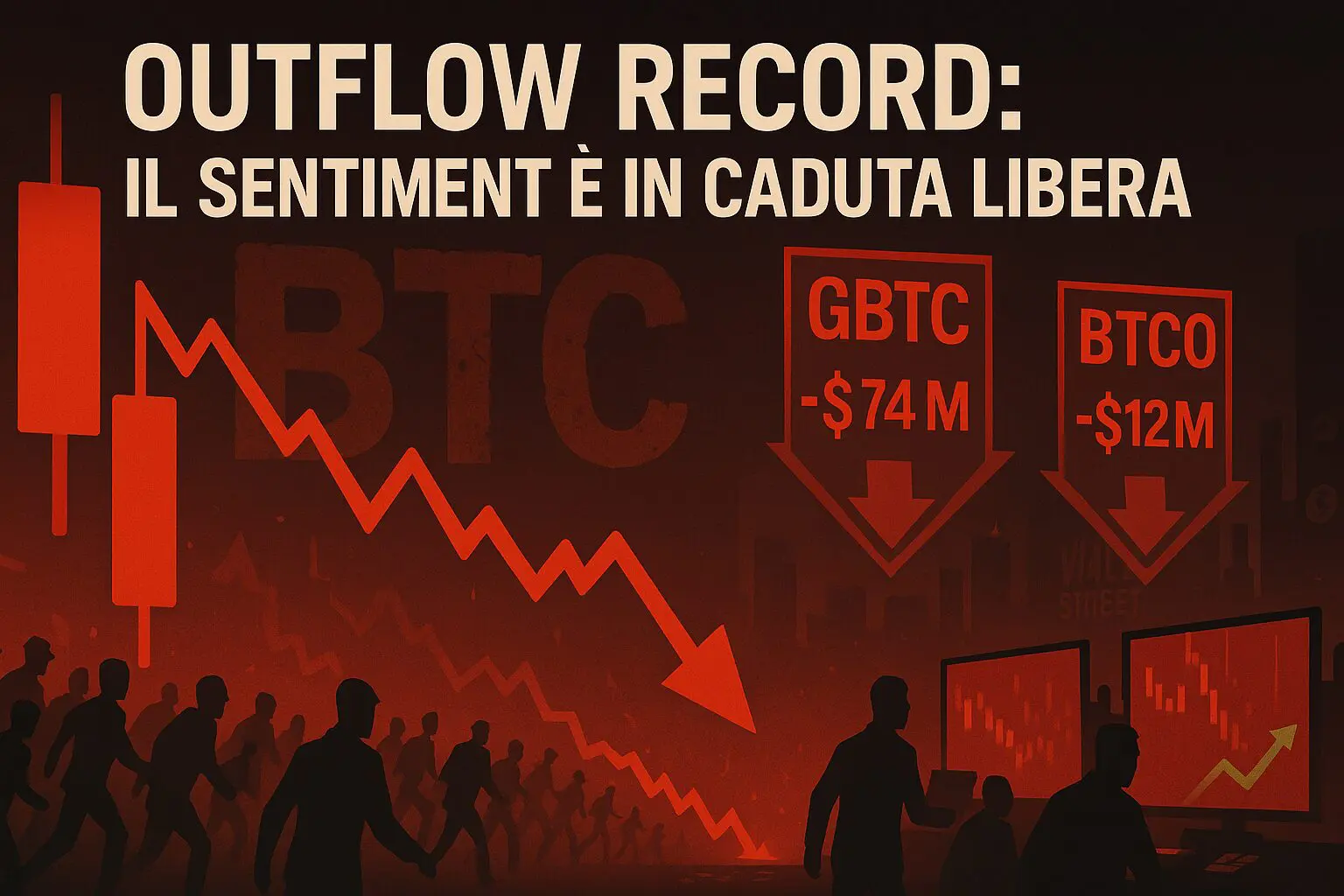 Bitcoin: gli outflow degli ETF uccidono il sentiment