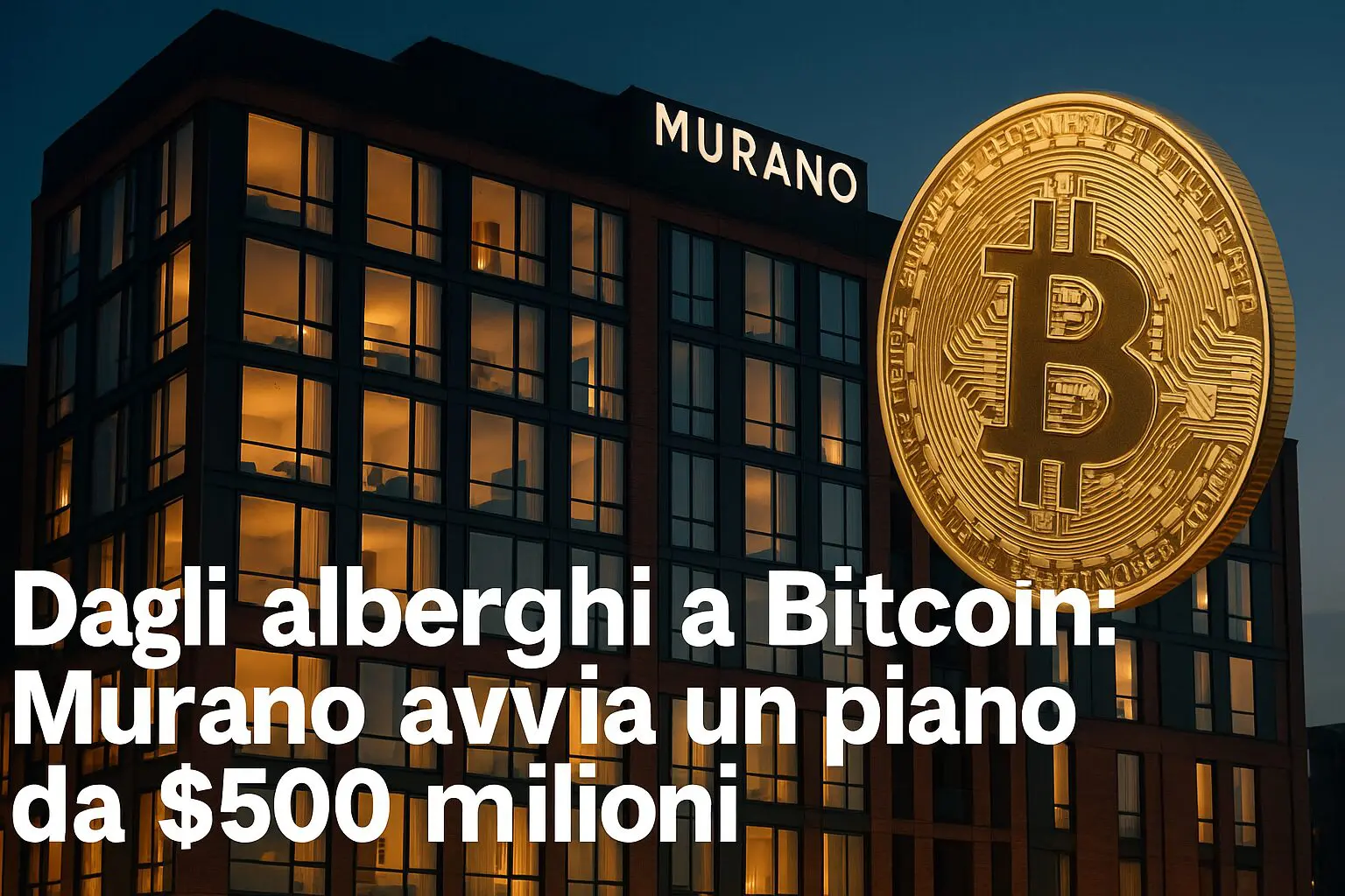 Dall'immobiliare a Bitcoin: Murano avvia un piano da $500 milioni