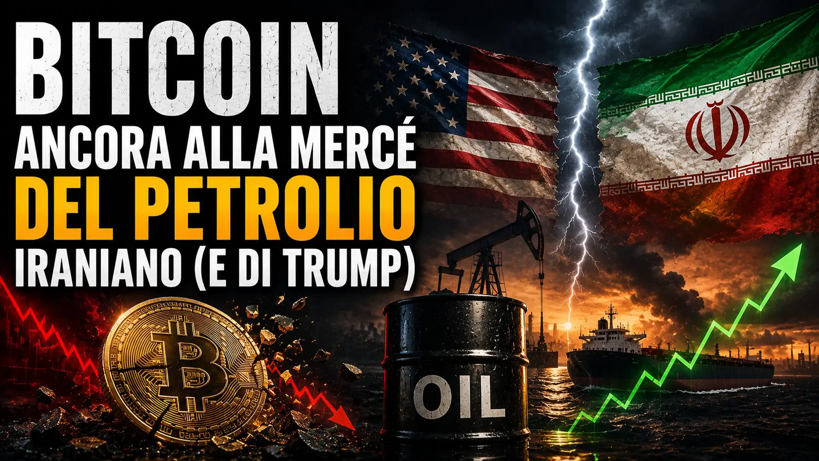 Bitcoin ancora alla mercé del petrolio iraniano (e di Trump)