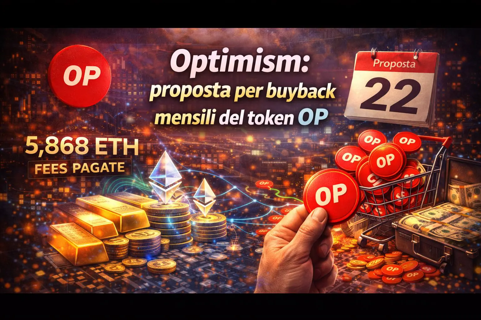 Optimism: proposta per buyback mensili del token OP