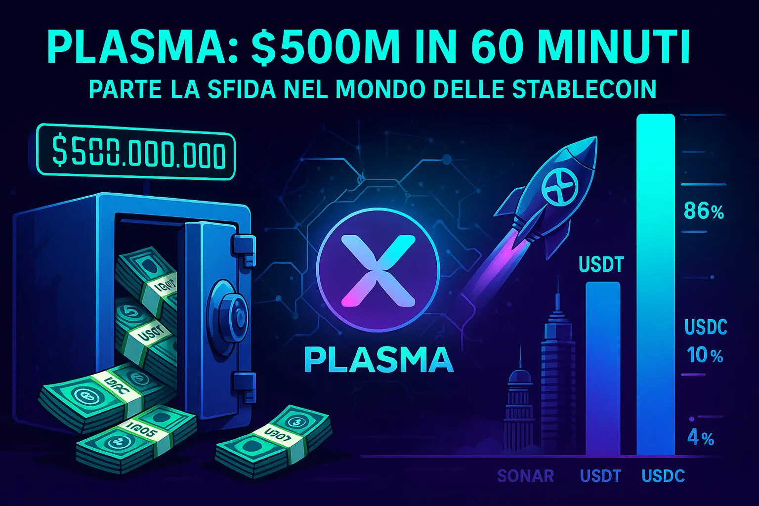 Plasma: la nuova stable raccoglie $500 milioni in un’ora