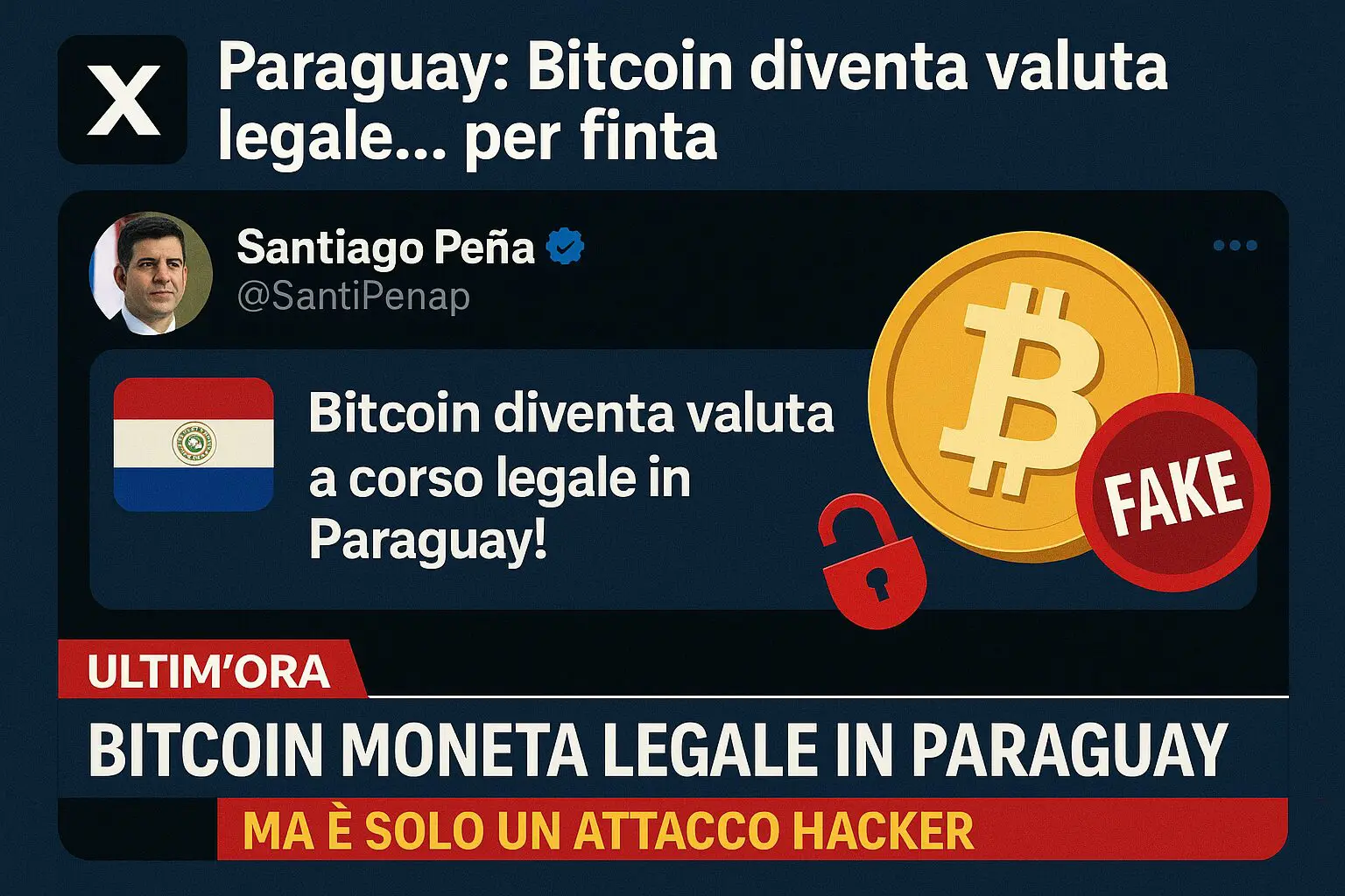 Bitcoin valuta legale in Paraguay (ma solo per alcuni minuti)