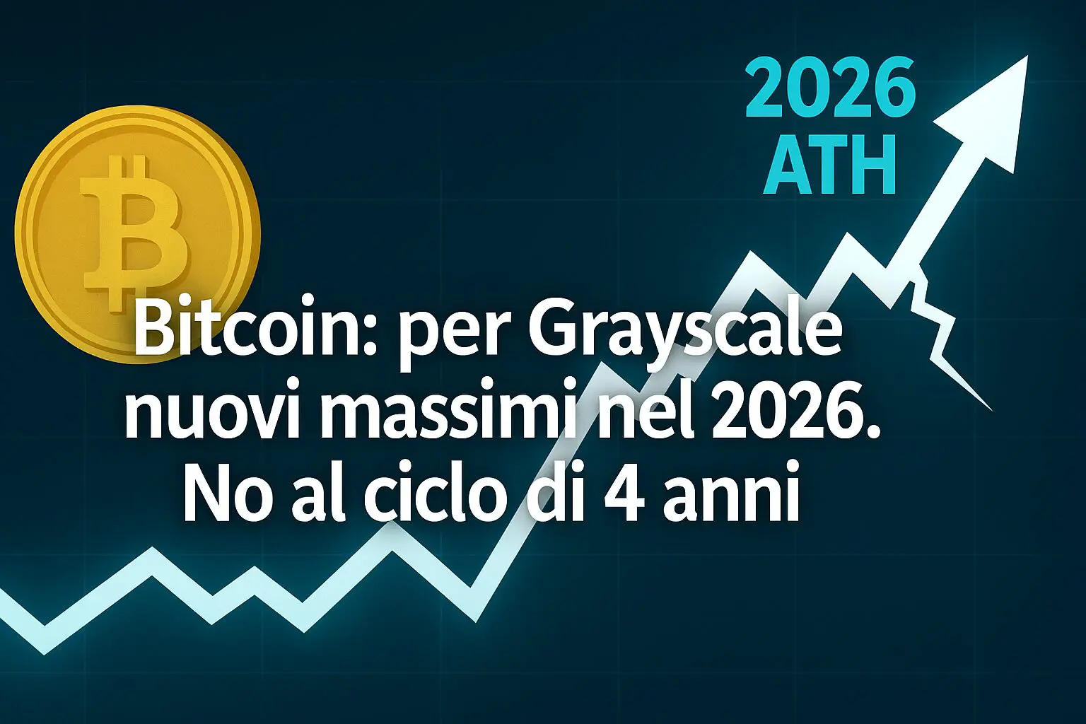 Bitcoin: per Grayscale nuovi massimi nel 2026. No al ciclo di 4 anni