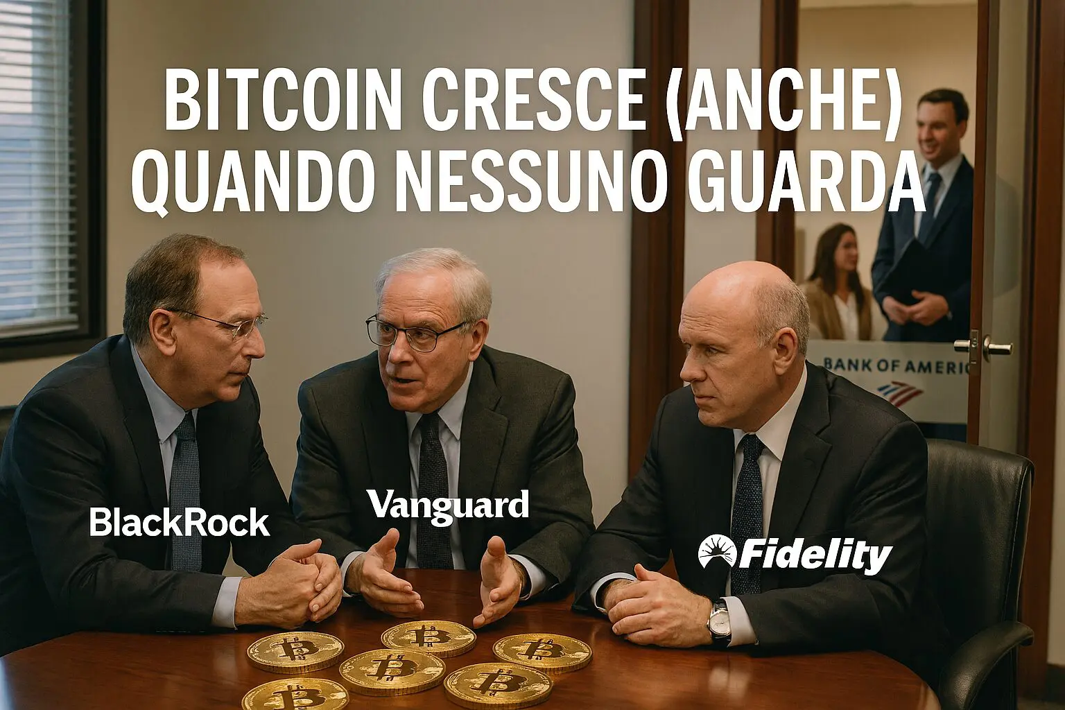 Bitcoin cresce (anche) quando nessuno guarda