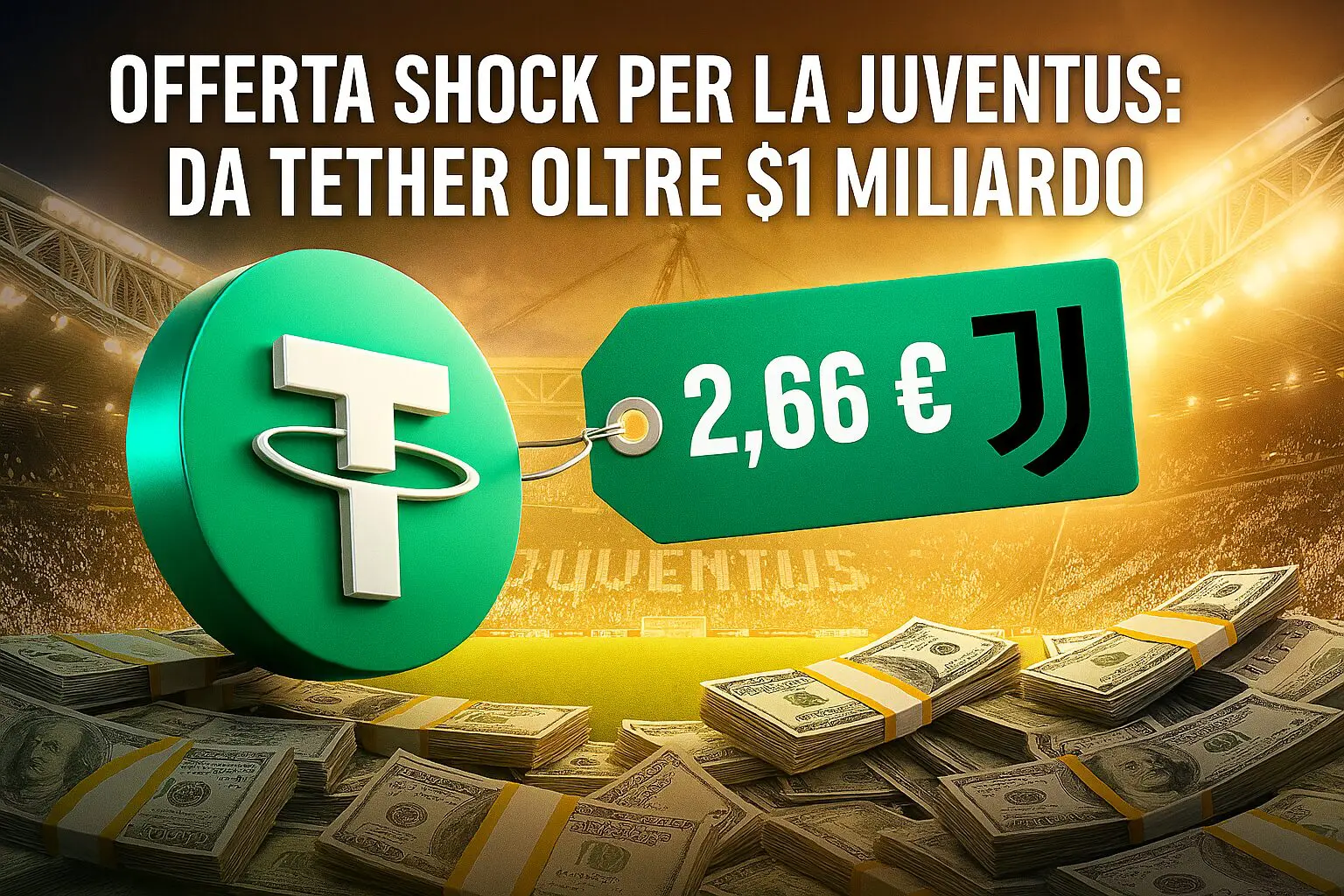 Offerta Shock per la Juventus: Da Tether oltre $1 miliardo