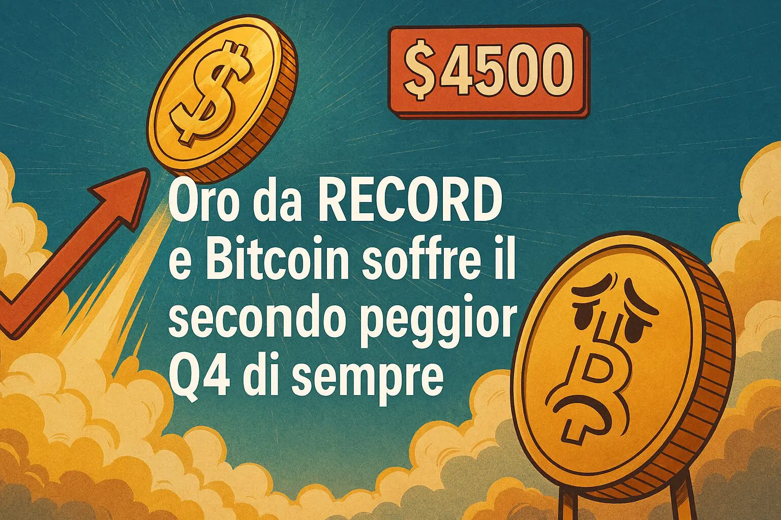 Oro da RECORD e Bitcoin soffre il secondo peggior Q4 di sempre