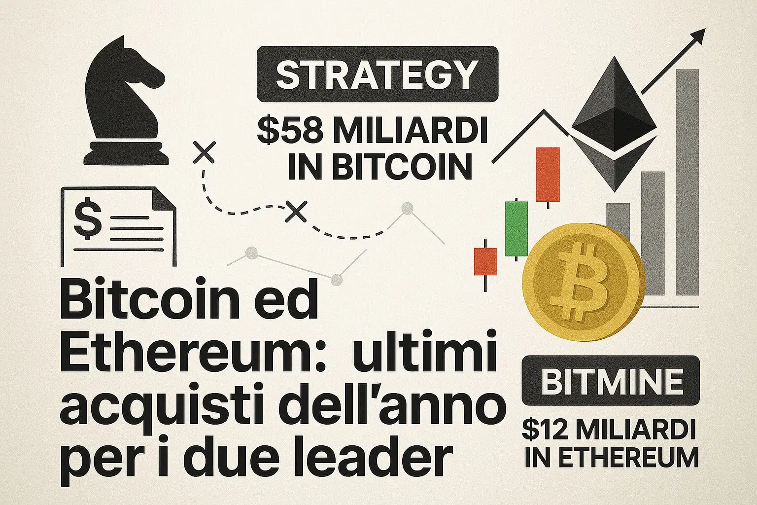 Bitcoin ed Ethereum: ultimi acquisti dell'anno per i due leader