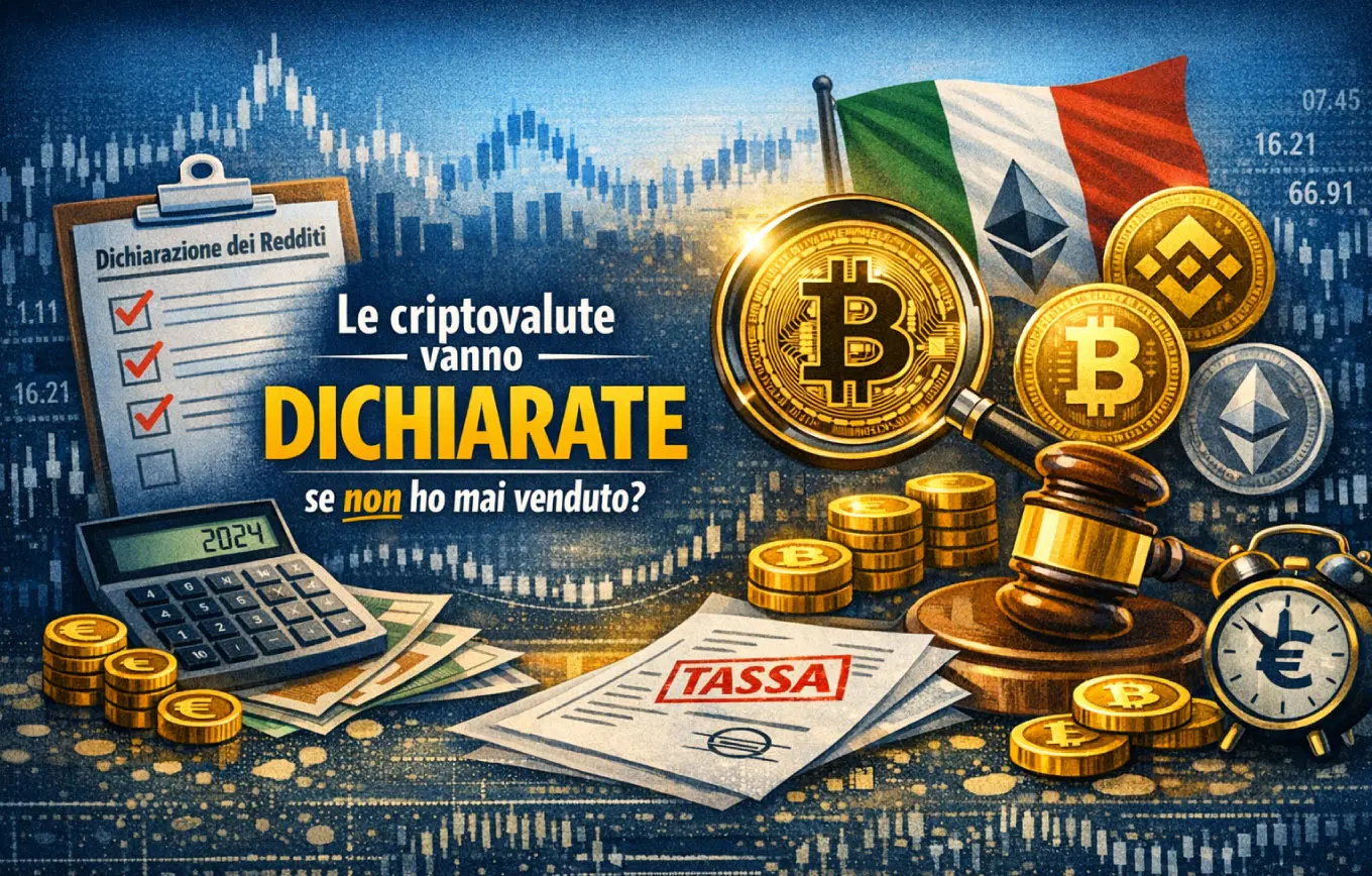 Devo dichiarare le crypto se non le ho mai vendute?
